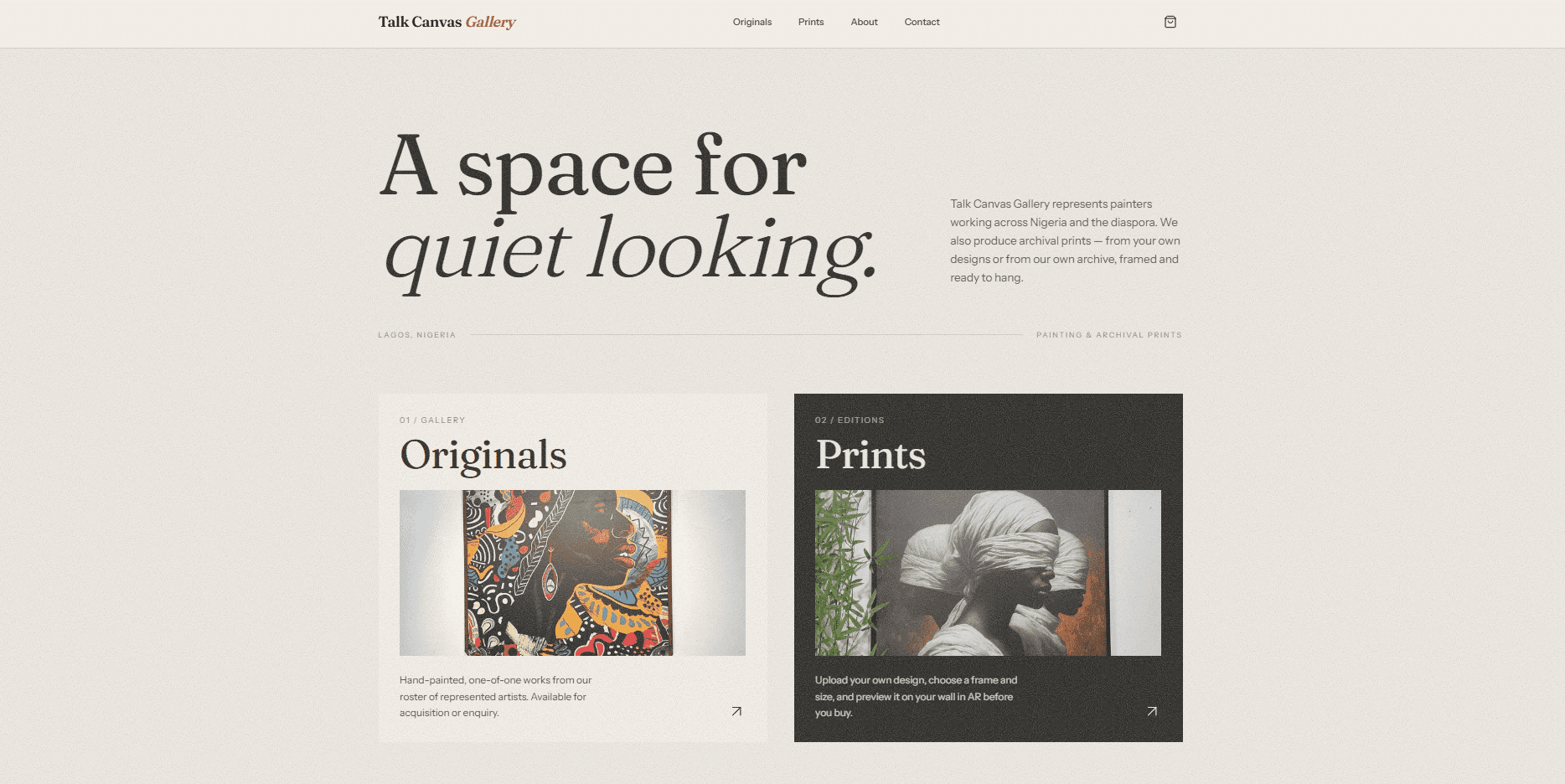 Talk Canvas Gallery — screenshot